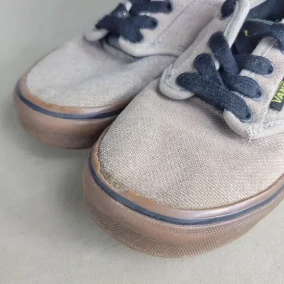 Vans Shoes Boys Size 11.5 Brown Lace Up Walking Low Top Man Made Comfort Sneaker - Picture 13 of 15